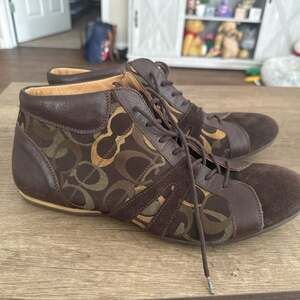 Coach high top sneakers‎ brown Size 11